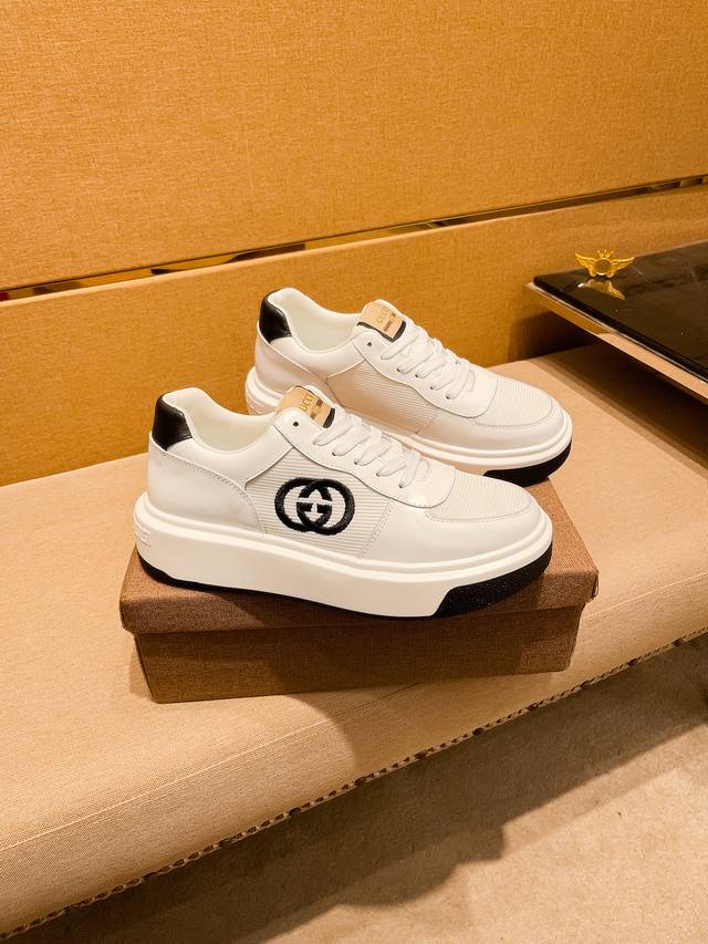 Factory Batch Gucci Men's Shoes High-End Brand Official Website 1:1 Latest Maste