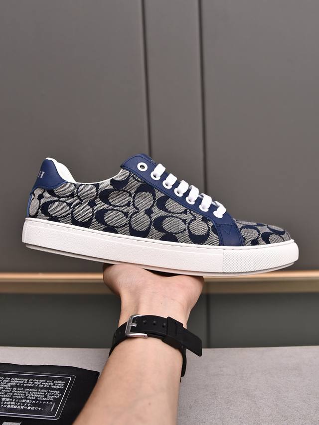Coach Exklusive Neue Herren-Low-Top-Sneaker Mit Schn Rung, L Ssig, Modisch Und V