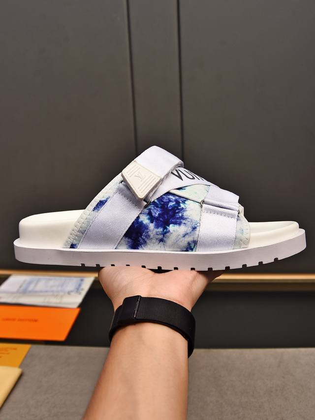 Lv Luxuri Se Herren-Slipper | Originalmaterial, Feine Verarbeitung | Klassisches