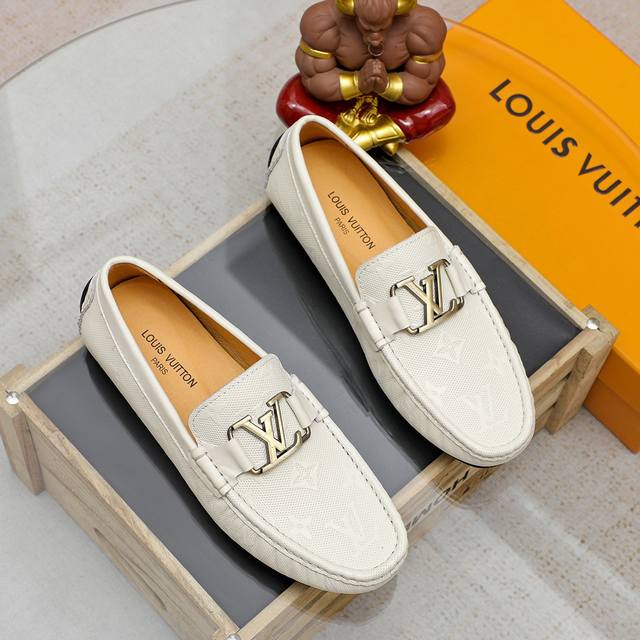 Fabrikpreis Lv Louis Vuitton Top-Dot-Herrenschuhe Original-Replik, Obermaterial