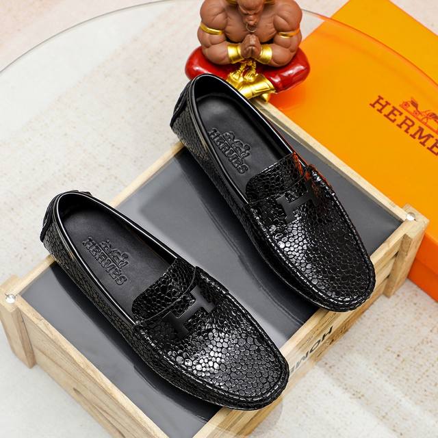 Fabrikpreis Hermes Hermes-Verkaufsstand, Klassische Schuhe 1:1 Originalqualit T,