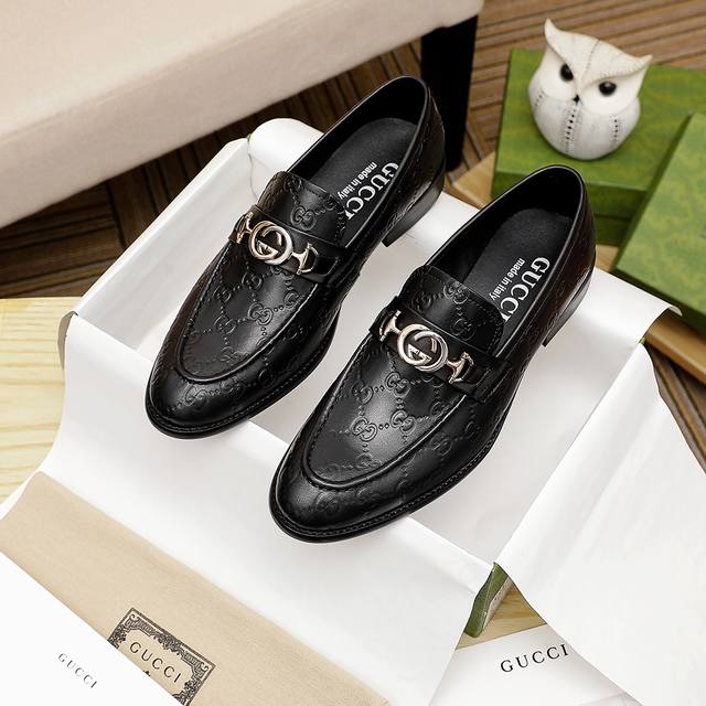 Fabrikpreis Gucci Gucci Offizielle Website Herren Business-Anzugschuhe Aktualisi