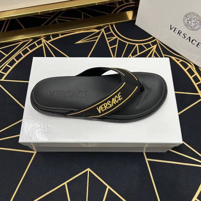 Versace Slipper Herren-Schuhe High-End-Marke Offizielle Website 1:1 Neuestes Mei
