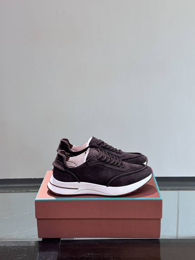 Loro Piana Nischenprodukt, Klassischer Laufschuh, Herren-Schn Rschuh, Sportschuh