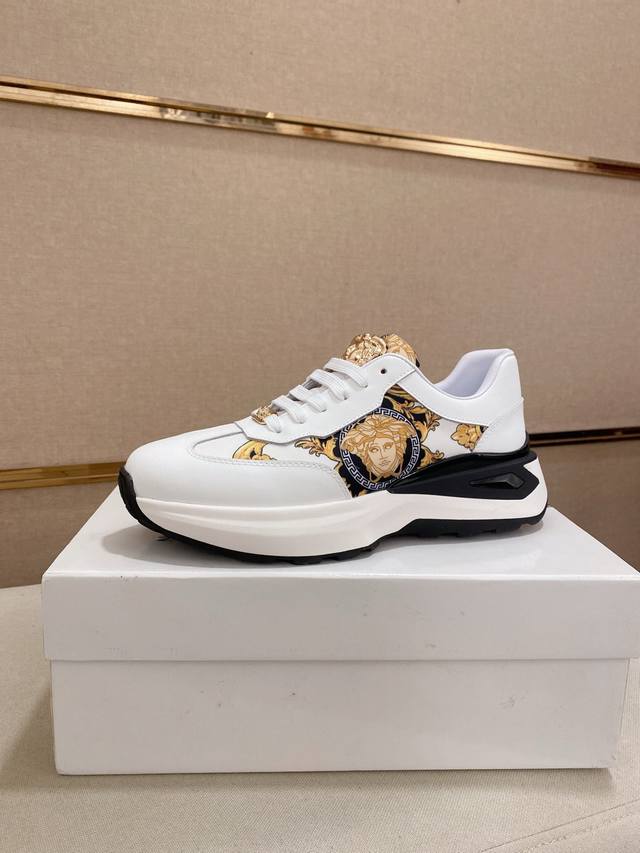Fabrikpreis Neue Versace-Schuhe Obermaterial Aus Importiertem Rindsleder, Innenf