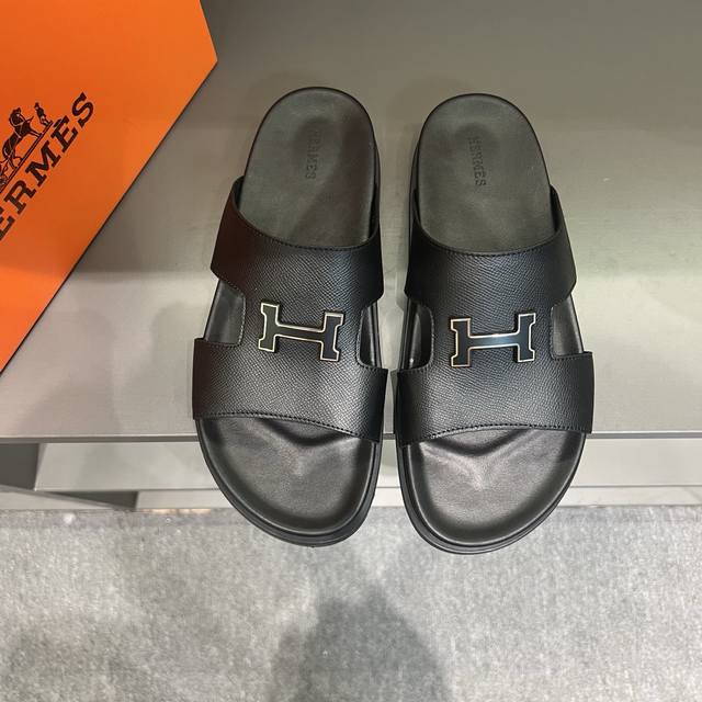 H Hermes Gr E: 38-45 Hermes Herren Kazimir Slipper 2015 Sommer Hermes Neues Mode