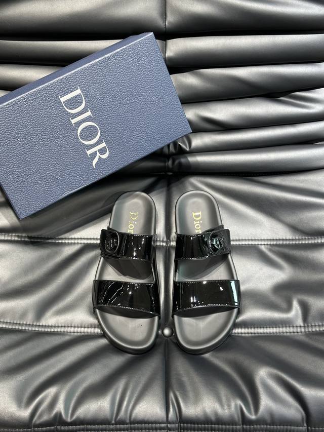 Dio* Hochwertige Herren-Sommerslipper, Obermaterial Aus Rindsleder, Originale Me