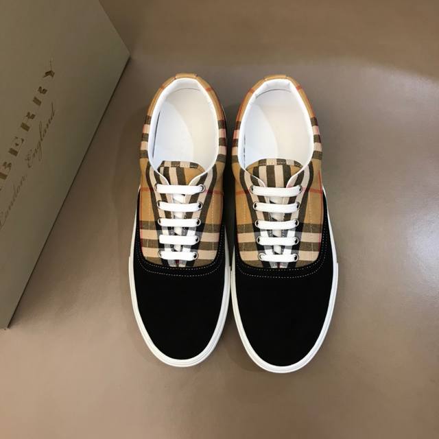 Burberr* Neue Klassische Low-Top-Sneaker F R Herren, Neu Interpretiert Mit Retro