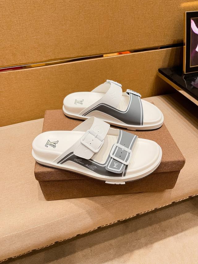 Fabrikp-Charge P Neu Auf Dem Markt Lv Slipper Obermaterial Aus Hochwertigem Rind
