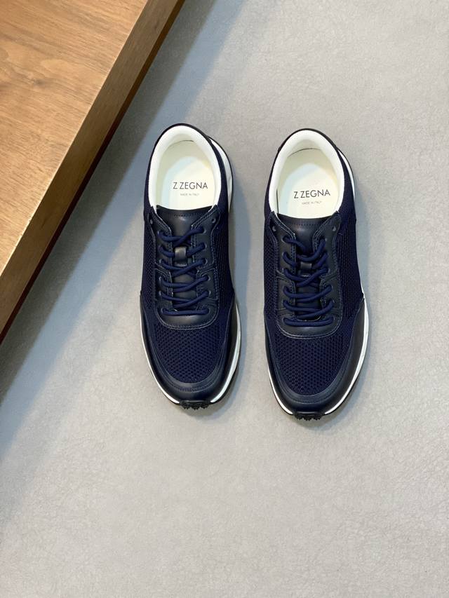 Zegna Herren-Sportschuhe! Luxuri Se Freizeitschuhe, Neueste Laufstegmodelle, Gle