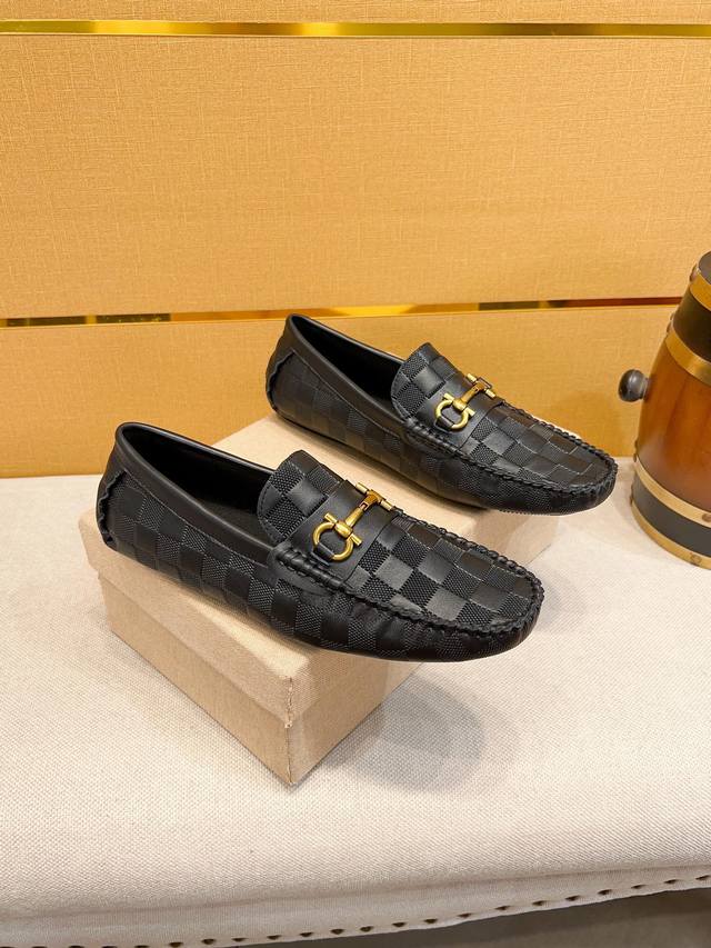 Louis Vuitton, Neueste Herren-Bohnen-Schuhe Auf Dem Markt, Original Und Unverf L