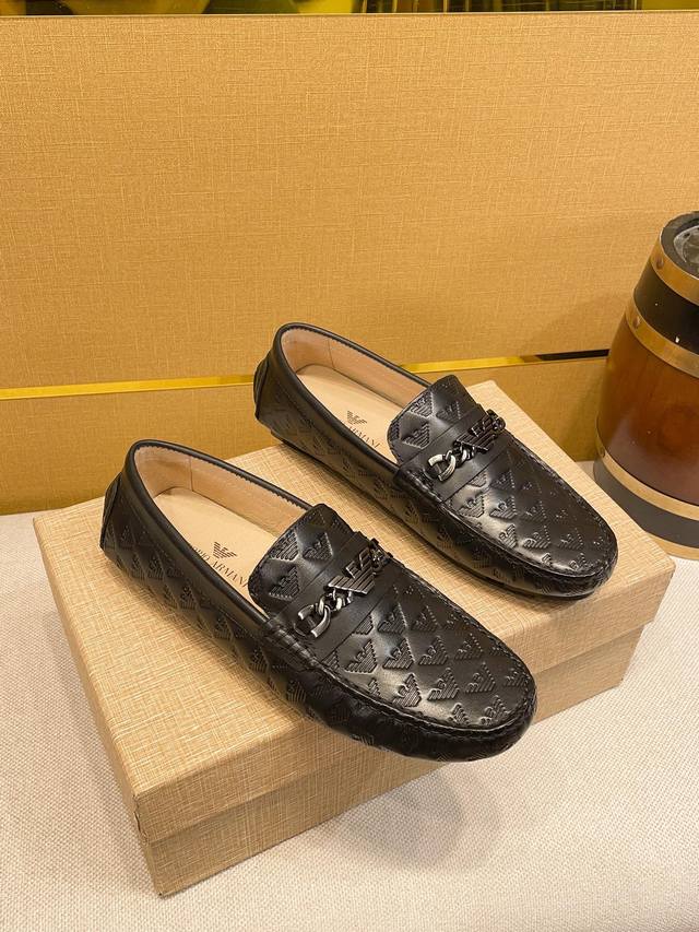 Armani Armani, Weltbekannte Luxusmarke, Herrenschuhe Der Bean-Serie, Mit Ihrem K