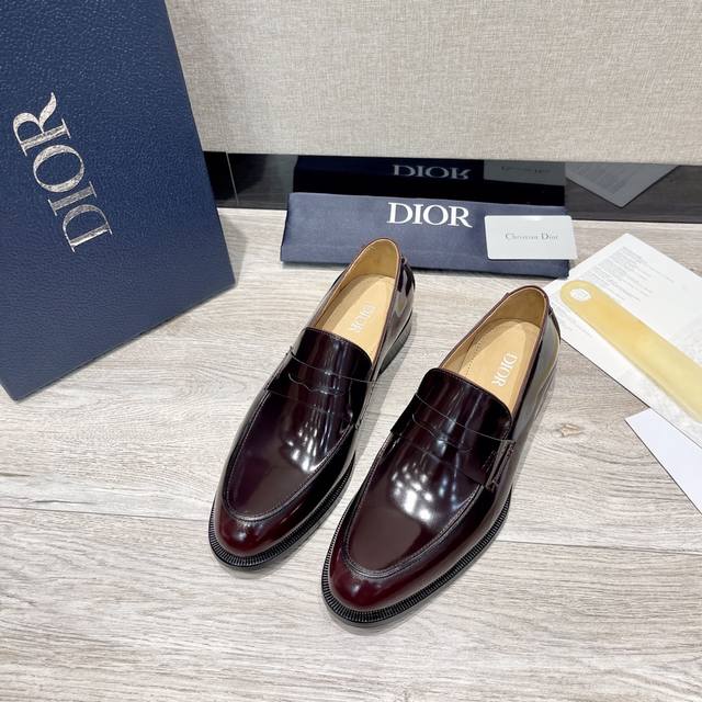 Dior Herren-Business- Und Freizeitschuhe, Obermaterial Aus Importiertem Rindlede