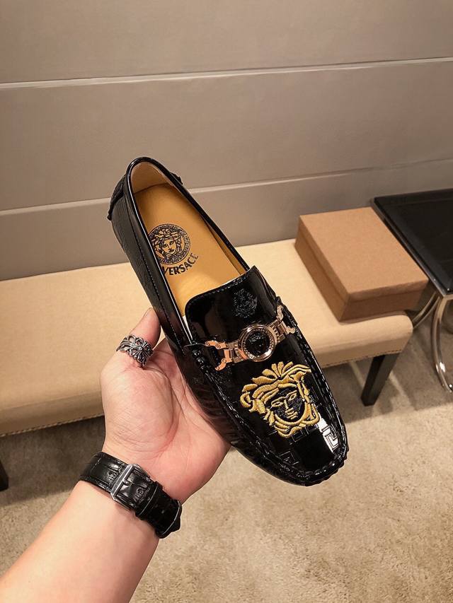 Tats Chlicher Preis Verace Versace Herren-Herbst-/Winterschuhe, Offizielle Neues