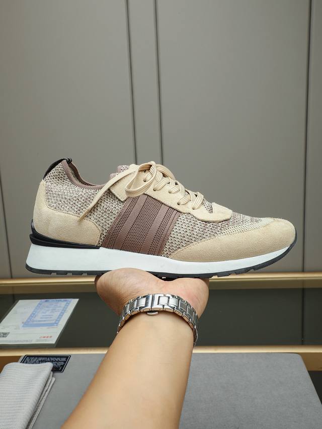Brioni Brioni Neue Herren-Freizeit-Laufschuhe Laufschuhe Aus Wollmischgewebe, Ko