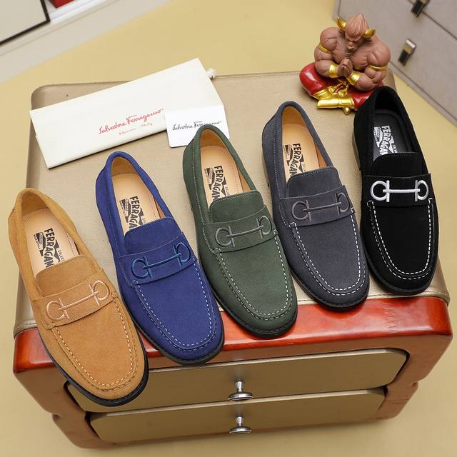 Fabrikpreis Ferragamo Ferragamo Neue Herren-Freizeitschuhe Originalversion 1:1 F