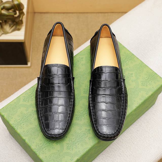 Fabrikpreis P Hochwertige, Brandneue Herren-Bohnen-Schuhe, Originalgetreu, Oberm