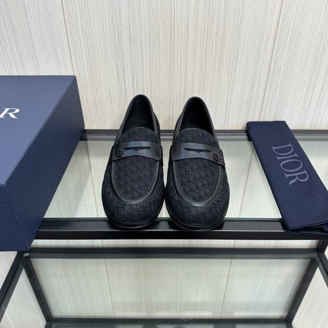 Diese Granville Loafer-Schuhe Sind Aus Schwarzem Oblique-Printstoff Gefertigt Un