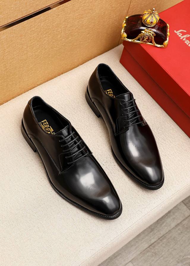 Marke: Ferragamo Business-Lederschuhe Standardgr En: 39-44 38.45.46 Ma Anfertigu