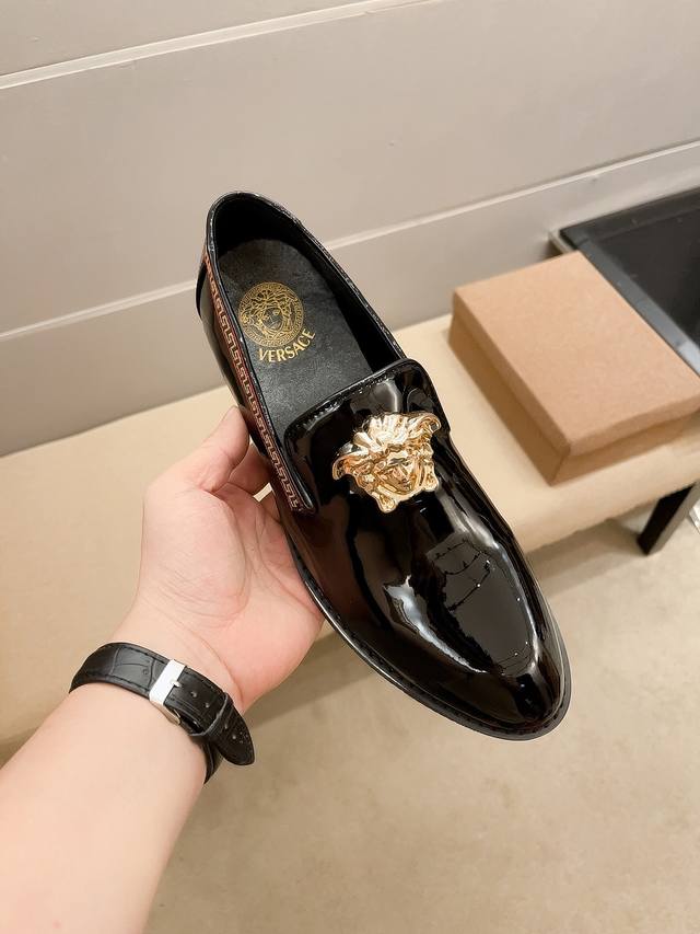 Offizielles Original Von Versace, Obermaterial Aus Italienischem Rindsleder, Inn