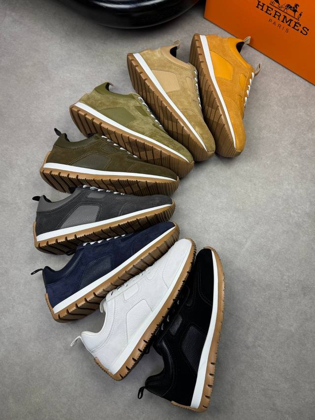Hermes Hochwertige Original-Freizeitsportschuhe Obermaterial: Kalbsnappaleder Mi