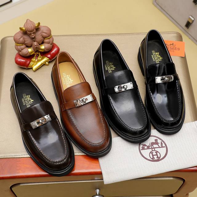 Fabrikpreis Herm S Neue Lederschuhe Originalversion Von Der Offiziellen Website,
