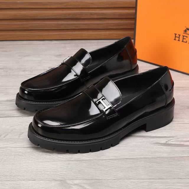 Fabrikpreis Herm S Neue Herren-Freizeit- Und Business-Lederschuhe Original-Repli