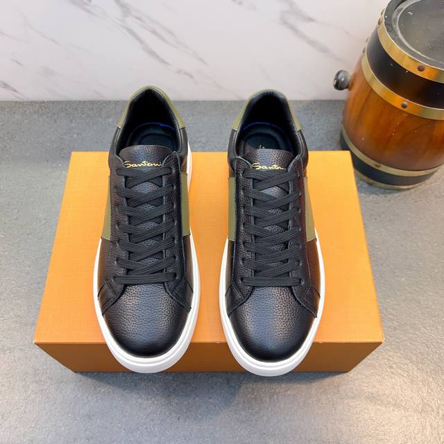 Santoni Freizeitschuhe F R Herren Im Sportstil, Neue Modelle Aus Hongkong, Trend
