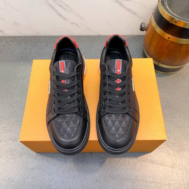 Hochwertige Prada Herbst-/Winter-Herrenschuhe Mit Absatz F R Alle Jahreszeiten,