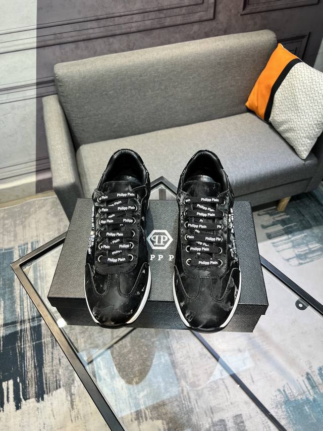 Philipp Plein Philipp Plein Herren-Schuhe, Hochwertige Marke, Obermaterial Aus I