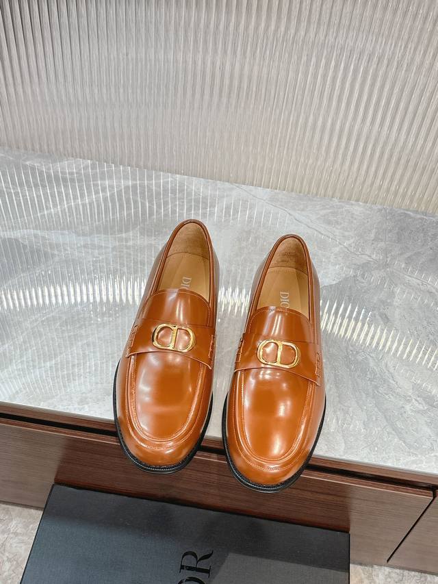 Dio~* Hei Begehrte Herren-Loafer!Ausgew Hltes Importiertes Braunes Rindsleder Mi