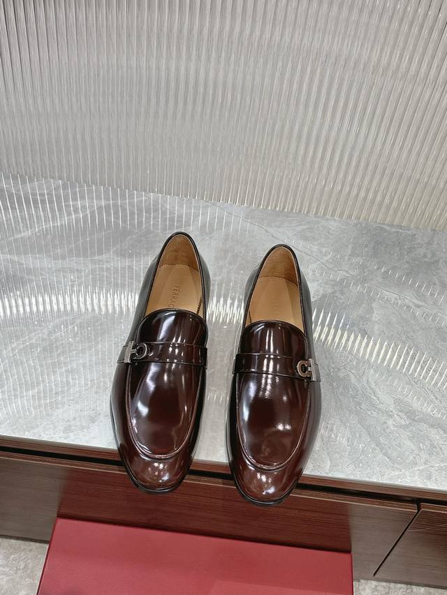 Ferragamo Hei Verkaufte Hochwertige Herren-Loafer! Ausgew Hltes Importiertes Rin