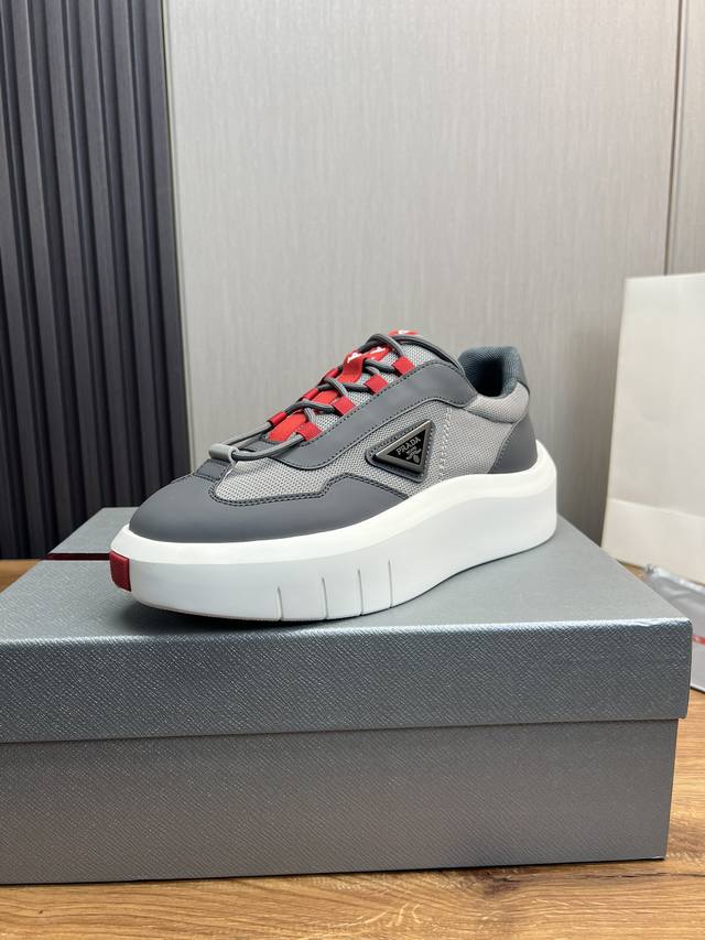 Fabrikpreis Prada Herren-Schuhe, Verkaufsschlager, Identisch Mit Der Offiziellen