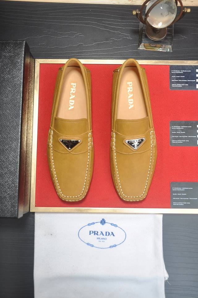 Fabrikpreis Prada Prada Hochwertige Rindsleder-Sneaker, Neues Modell Von Prada!