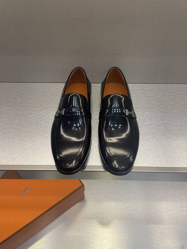 H Haus Liebe Pferde Neueste Loafer Echtleder-Laufsohle Eleganter Gentleman-Stil,