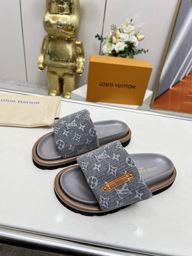 Louis Vuitton Louis Vuitton Neue Fr Hjahr/Sommer-Slipper Jetzt Im Verkauf, 1:1 H