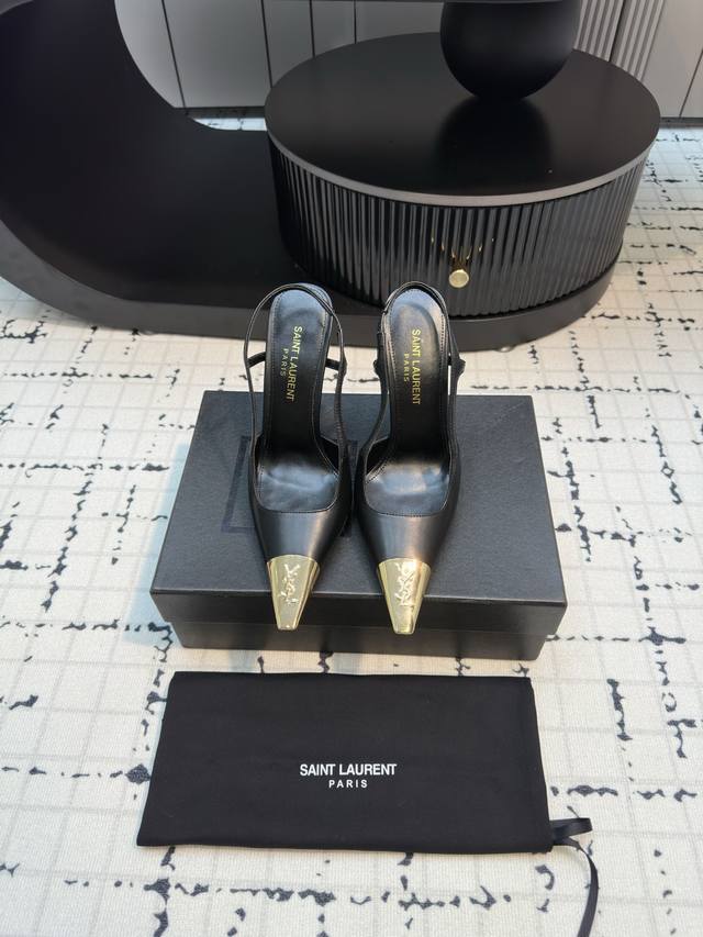 Direktverkauf Laurent 2025 Fr Hjahr/Sommer-Neuheit Ysl Kleine Goldene High Heels