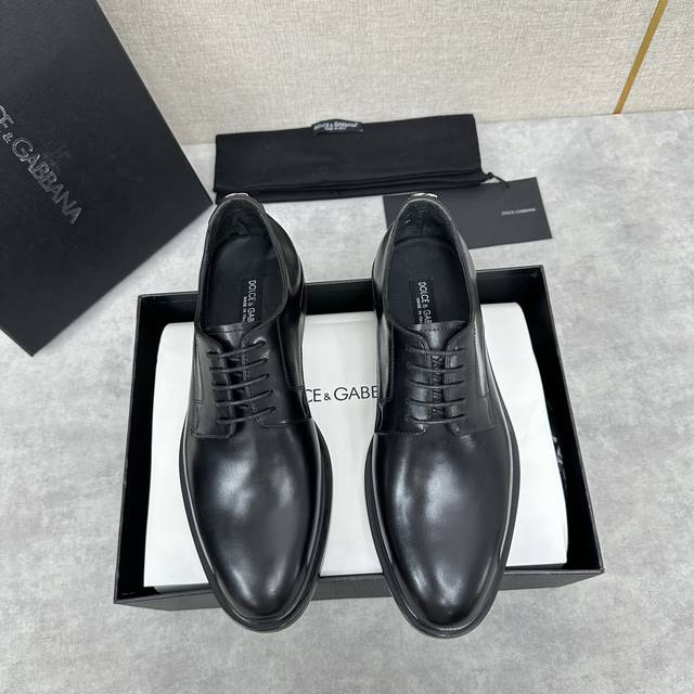 D&G Michelangelo Serie Derby-Schuhe, Schlichtes Design, Aus Ausgew Hltem Kalbsle
