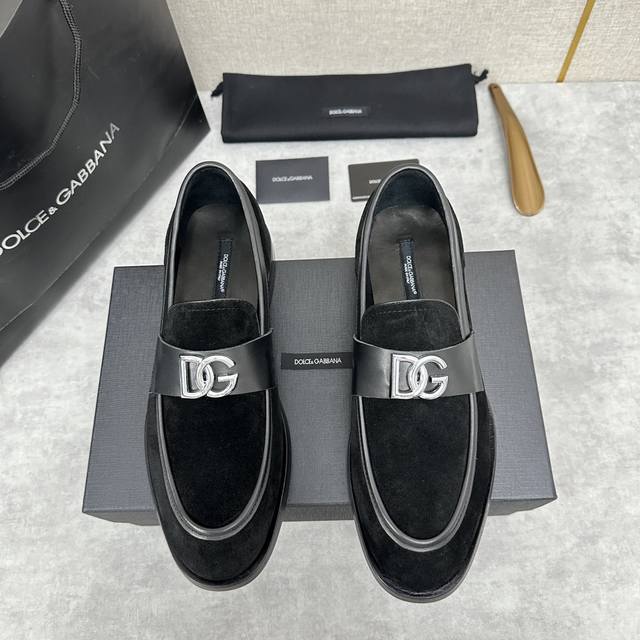 D&G Dolce&Gabban* Mokassin-Halbschuhe Herren-Loafer-Lederschuhe In Einer Neuen,