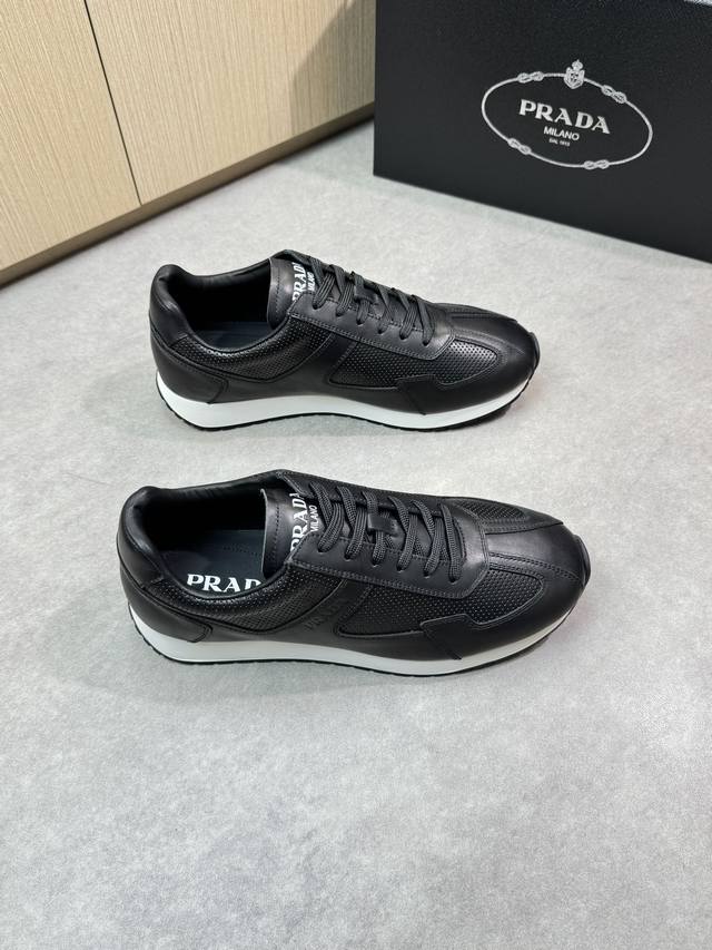 Prada Prada Hochwertige Original-Freizeit-Sportschuhe Obermaterial: Nappa-Kalbsl