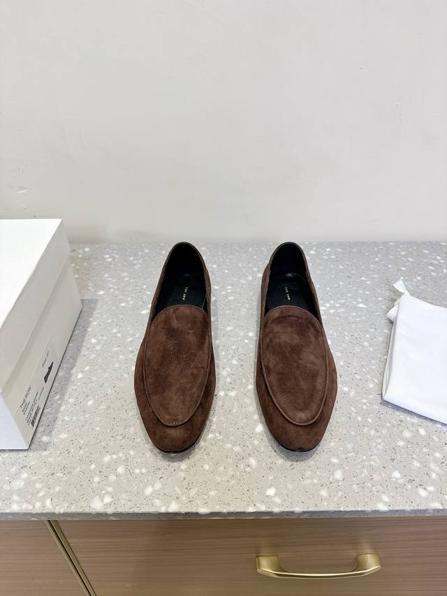 The Row Nischenmarke 25Ss Fr Hjahr/Sommer-Neuheit Retro-Flache Loafer Mit Franse