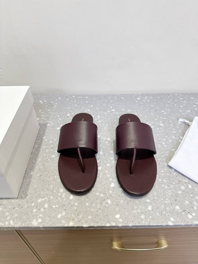 The Row 25S Fr Hjahr/Sommer-Neuheit Retro-Zehenstegsandalen Wow! Der Klassische