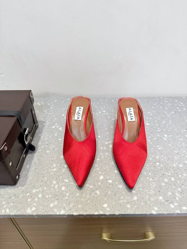 Alaia Alaia Nischenmarke 25Ss Fr Hjahr/Sommer-Neuheit Zehensandalen Mit Keilabsa