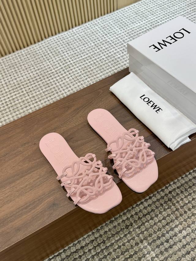 Loewe 25 Sommer-Sonderedition Pantoffeln Mit Lochmuster, Neue Farben, Gr En 34-4