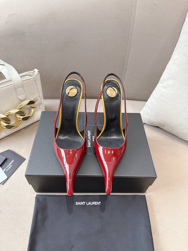 Saint Laurent Ysl 25Ss Herbst/Winter-Kollektion, High Heels Aus Der Modenschau D