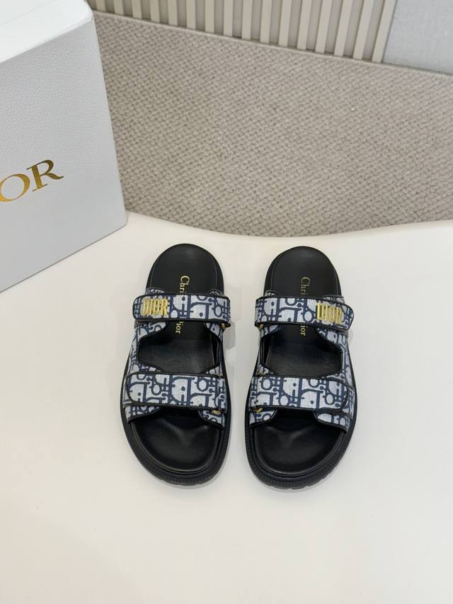 Herstellerpreis Diese Dioract-Sandalen Sind Aus Blauem Jacquard-Stoff Und Andere