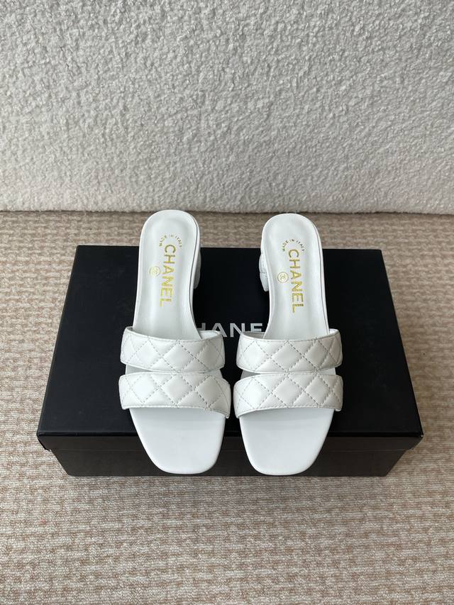 Chanel Kleine Chanel 25Ss Fr Hjahr/Sommer-Neuheit Urlaub Schuhe Mit Kleinem Absa