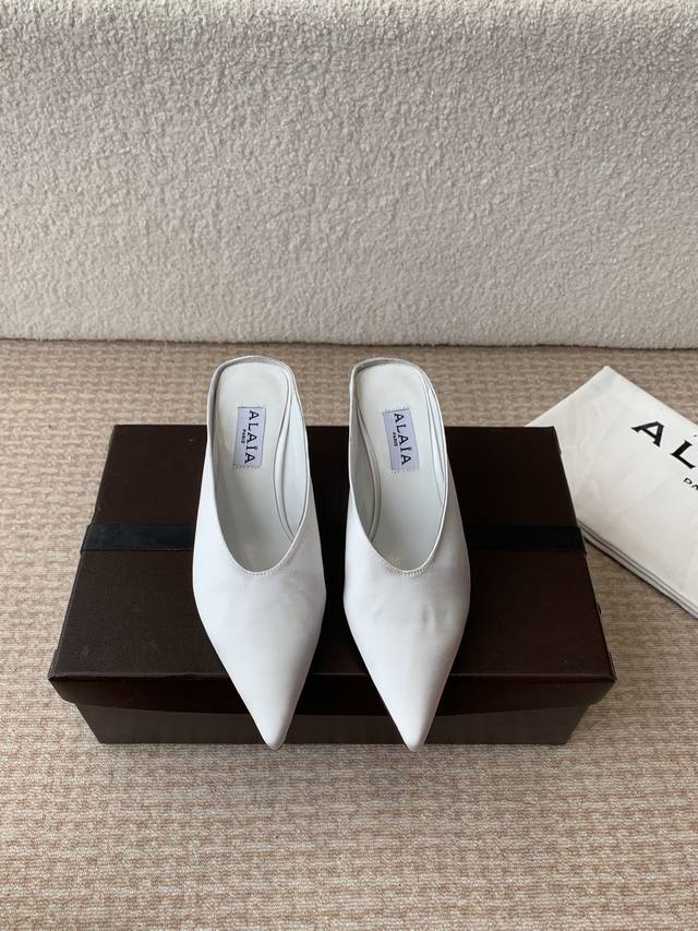 Alaa 25Ss Fr Hjahr/Sommer-Neuheit: Super Elegante Schuhe Mit Keilabsatz Aus Seid