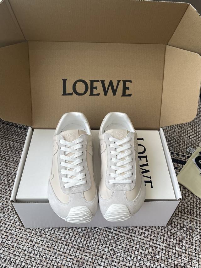 Leder Loewe 25Ss Neueste Laufstegmodelle Ballet Runner 2.0 Paarballerinas Ballet