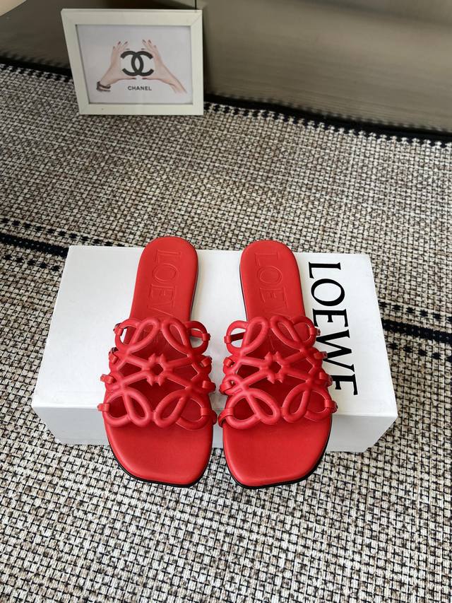Loewe Loewe 25Ss Fr Hjahr/Sommer-Neuheit Slipper Verr Cktes Design, Schlichtes D